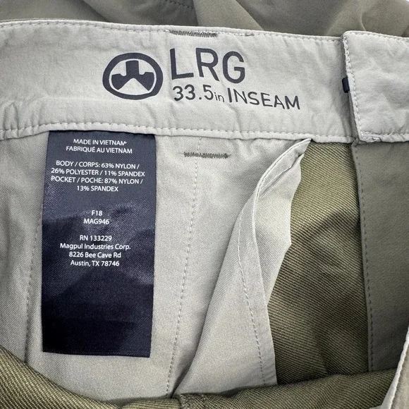 Magpul Industries Cargo Pants Mens 36x33.5 Green Tactical Utility Stretch - Picture 11 of 12